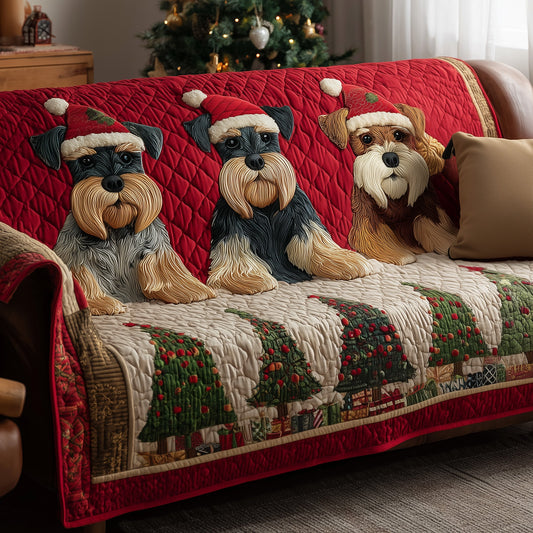 Schnauzer Dream Quilted Sofa Cover GFTOTP15526