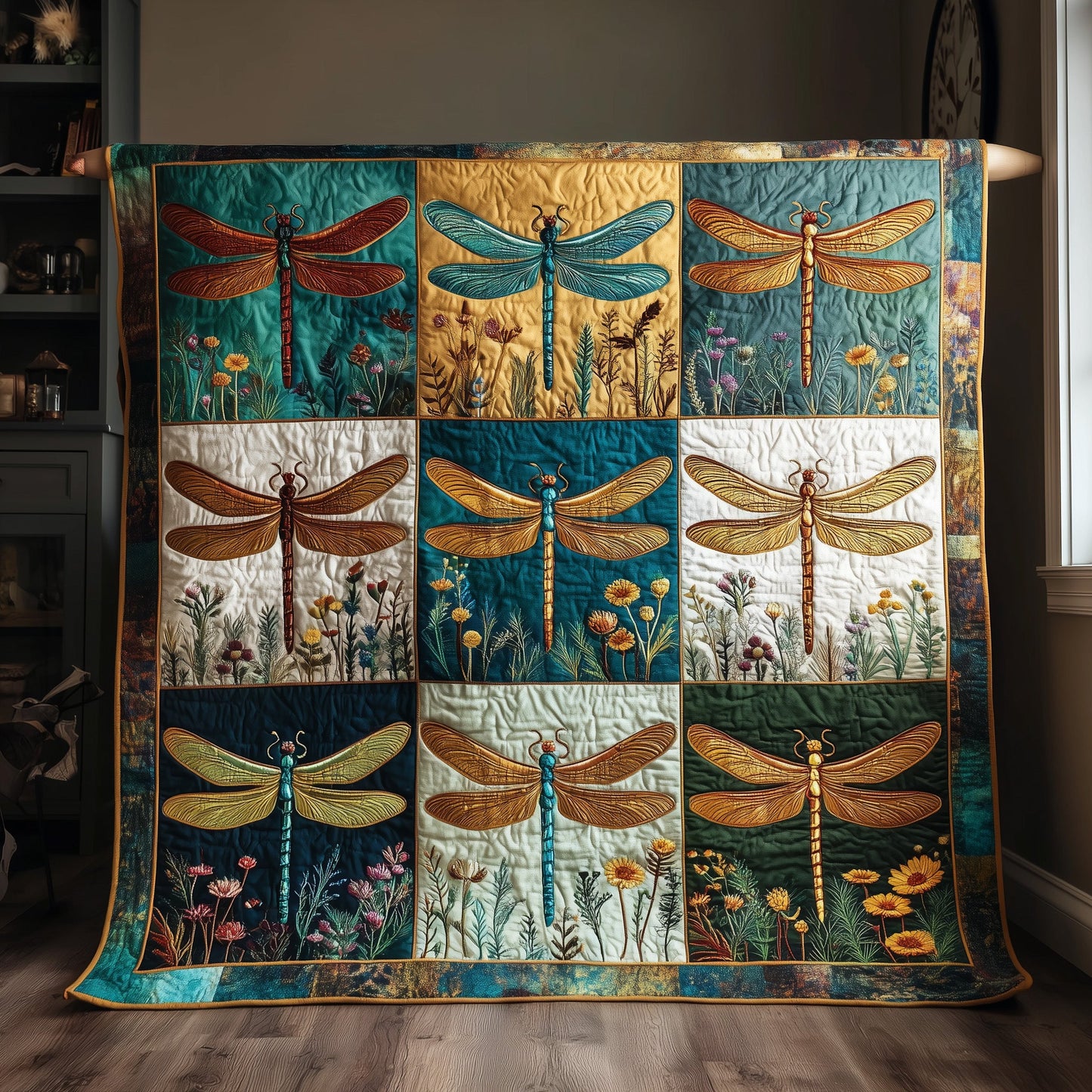 Dragonfly Serenity Quilted Blanket GFTOTP15543