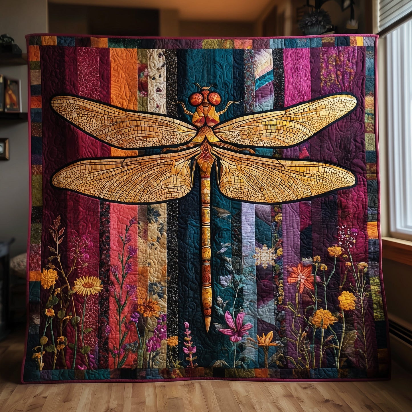Dragonfly Serenity Quilted Blanket GFTOTP15546