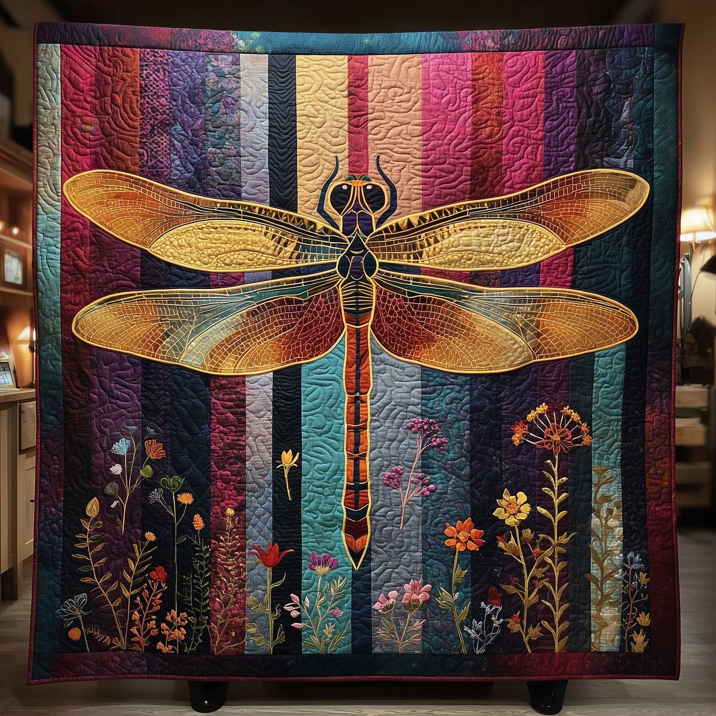 Dragonfly Serenity Quilted Blanket GFTOTP15547