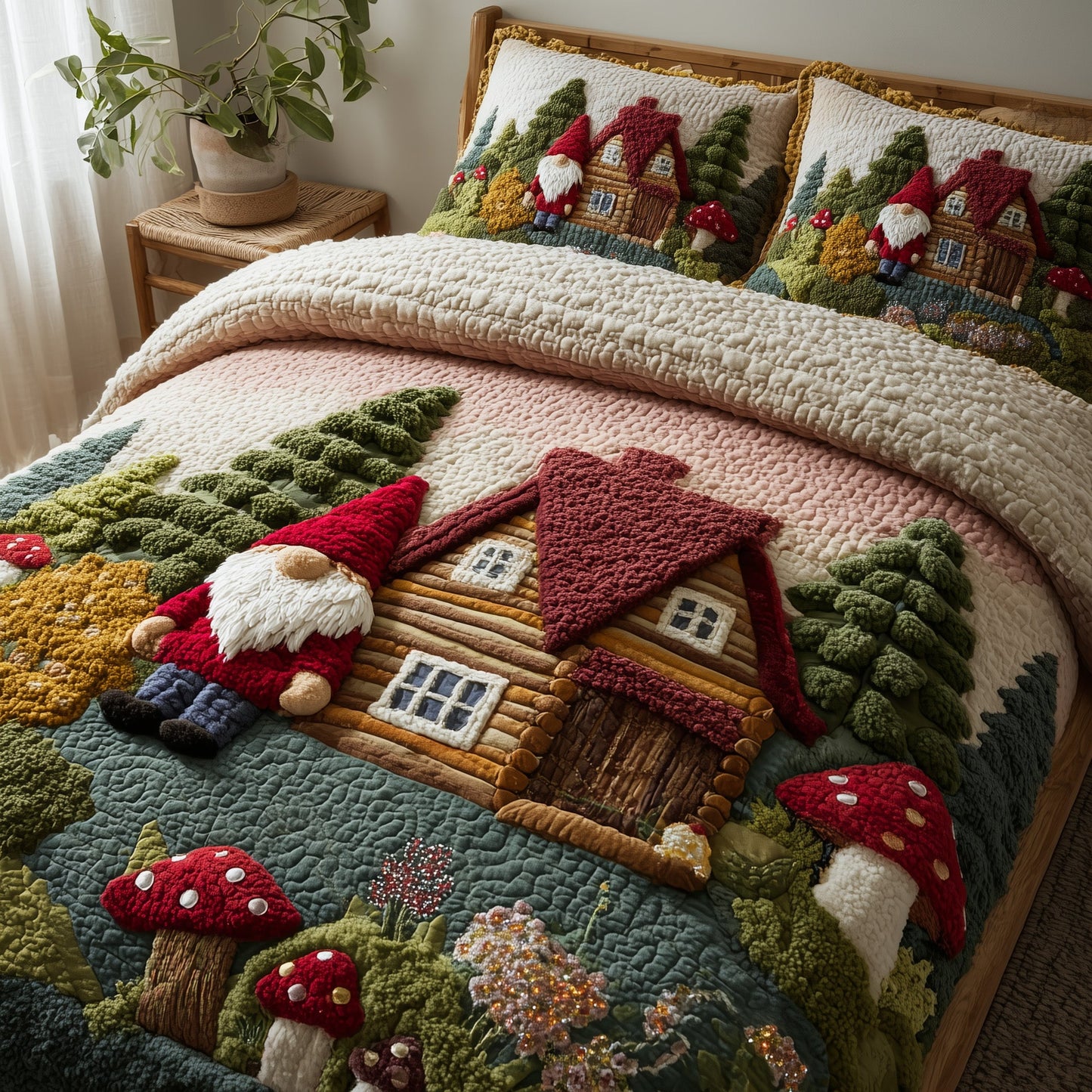 Blossom Pasture 3-Piece Quilted Bedding Set GFTOTP15555