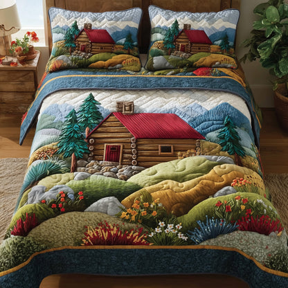 Blossom Pasture 3-Piece Quilted Bedding Set GFTOTP15557