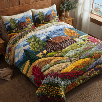 Blossom Pasture 3-Piece Quilted Bedding Set GFTOTP15558
