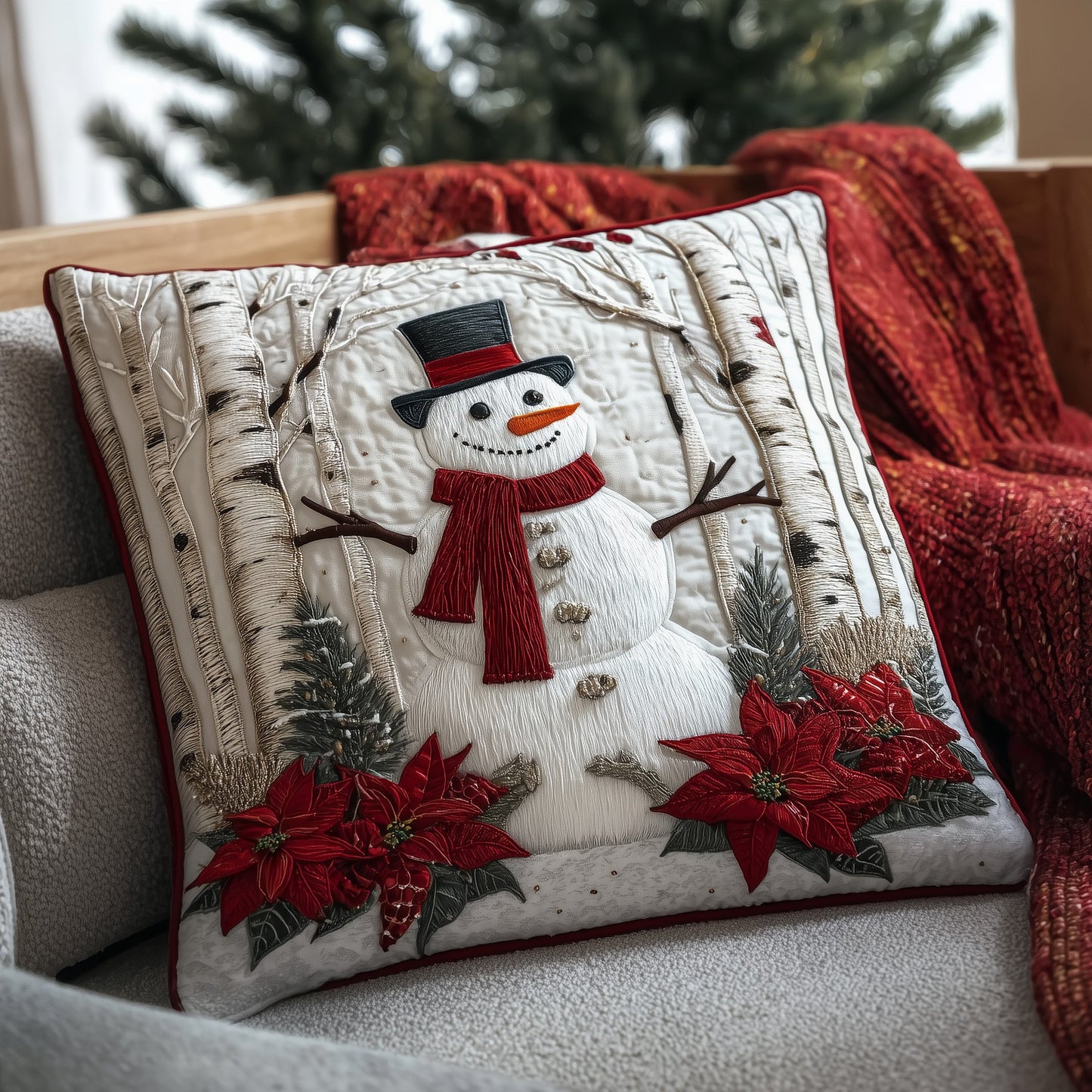 Yuletide Village Quilted Pillow Case GFTOTP15561