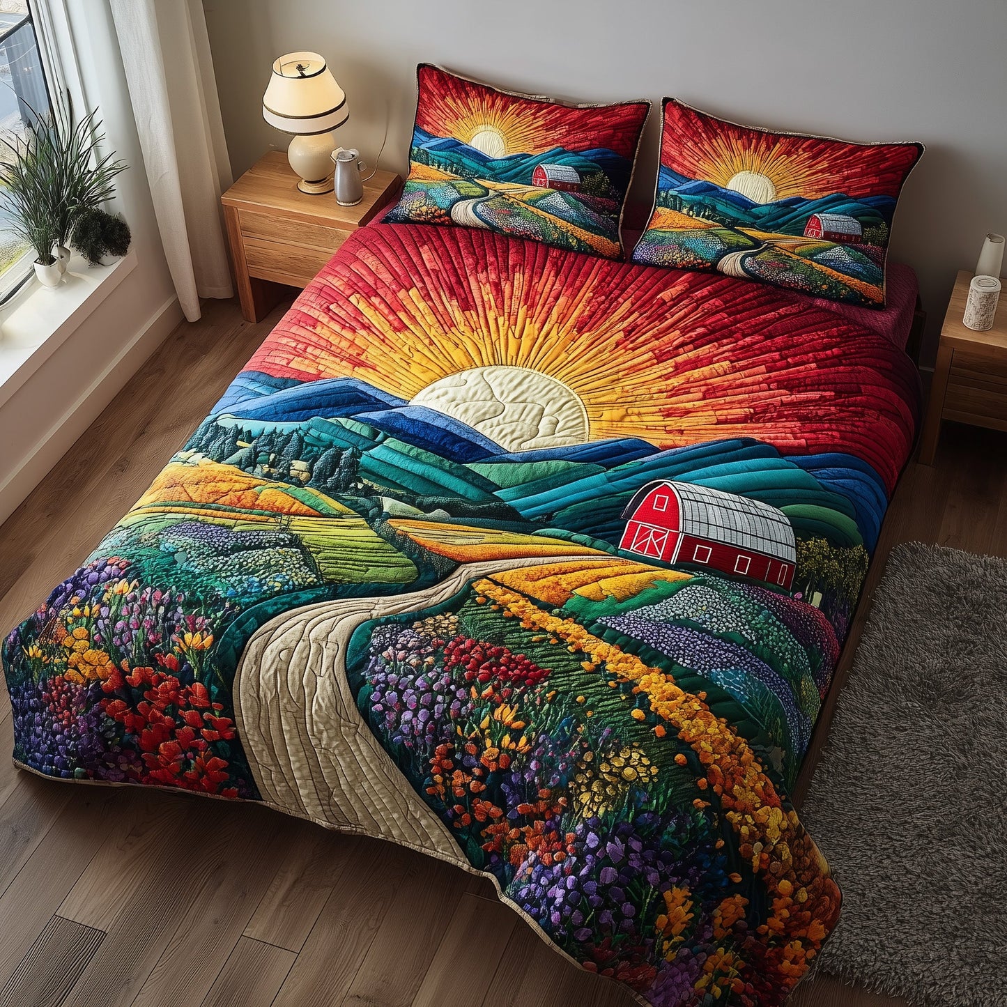 Spring Farmhouse Duvet Cover Set GFTOTP15612