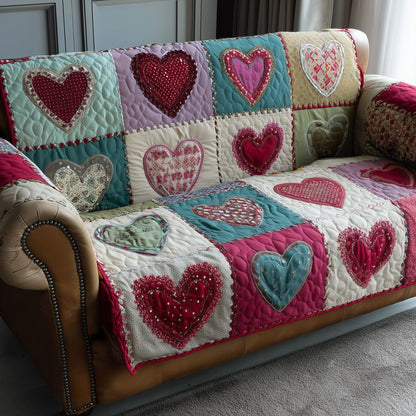 Love Meadow Quilted Sofa Cover GFTOTP15625