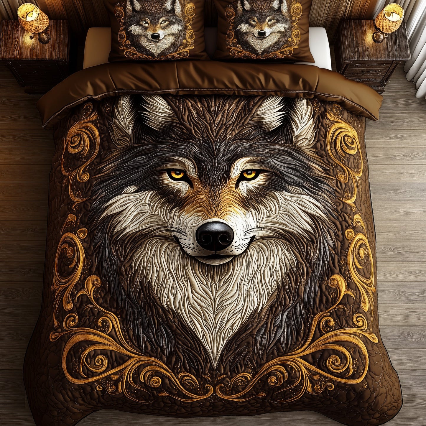 Lone Guardian 3-Piece Quilted Bedding Set GFTOTP15698