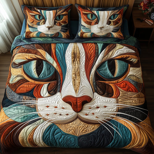 Catitude 3-Piece Quilted Bedding Set GFTOTP15707