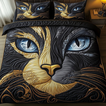 Catitude 3-Piece Quilted Bedding Set GFTOTP15708