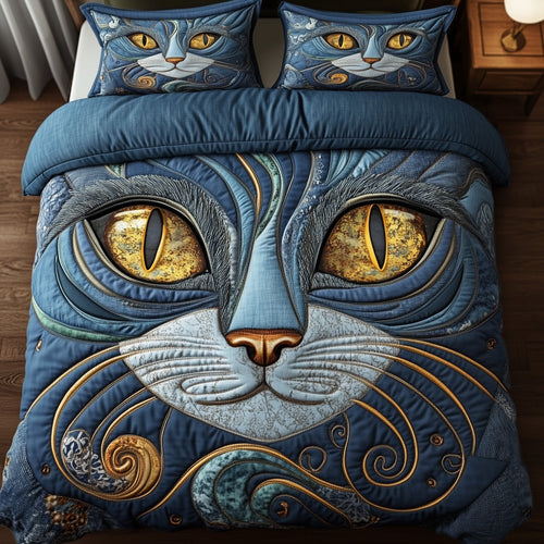 Catitude 3-Piece Quilted Bedding Set GFTOTP15709