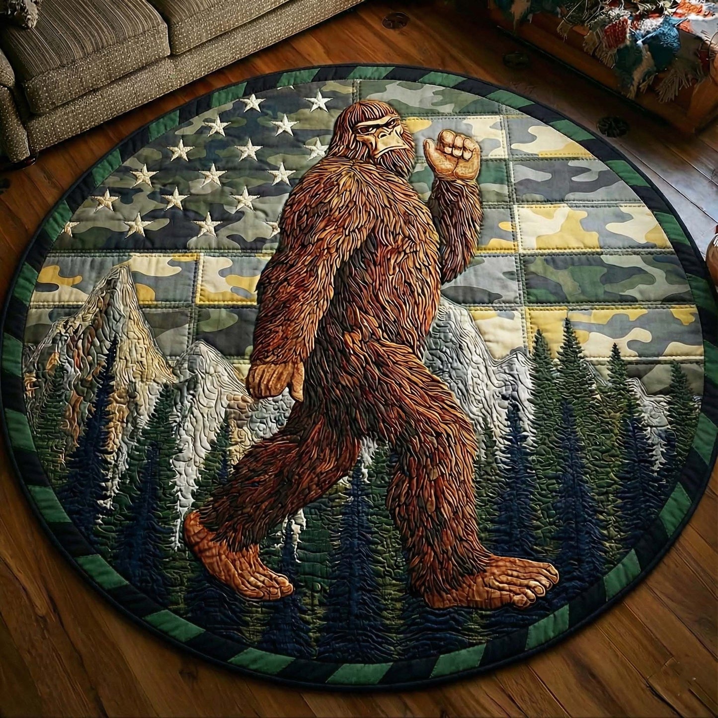 Wilderness Myth Quilted Round Mat GFTOTP15723