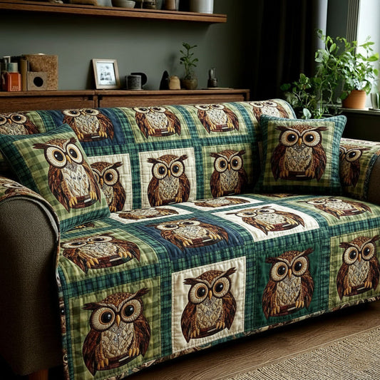Wise Wings Quilted Sofa Cover GFTOTP15729
