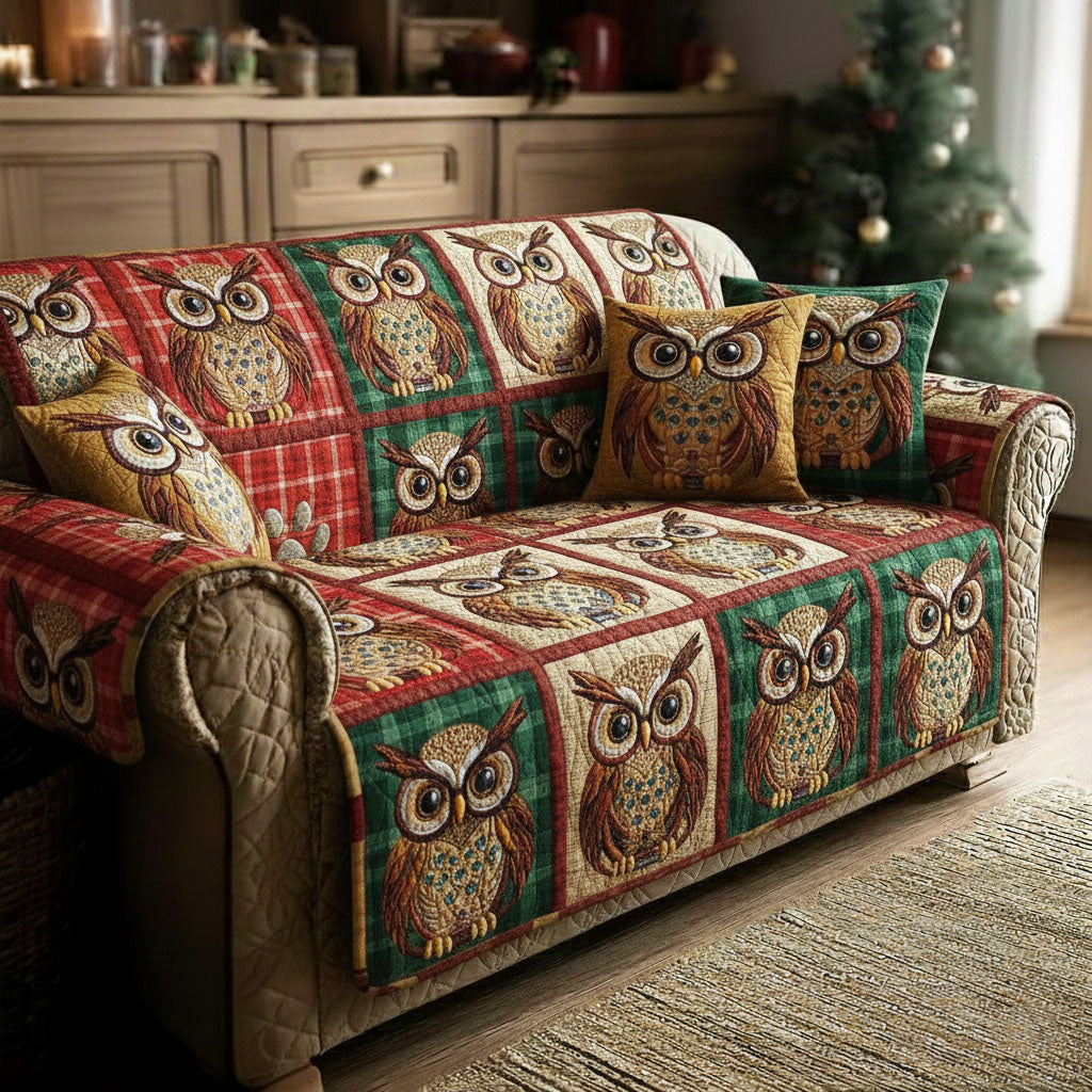 Wise Wings Quilted Sofa Cover GFTOTP15730