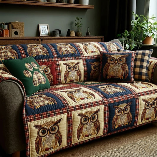 Wise Wings Quilted Sofa Cover GFTOTP15731