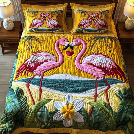 Lovebound Hearts 3-Piece Quilted Bedding Set GFTOTP15814