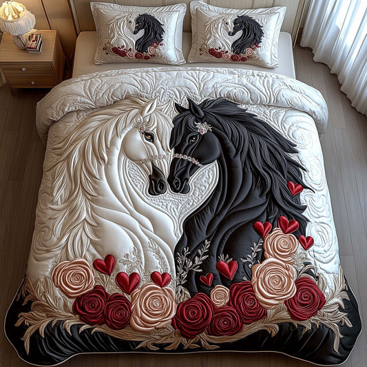 Lovebound Hearts 3-Piece Quilted Bedding Set GFTOTP15815