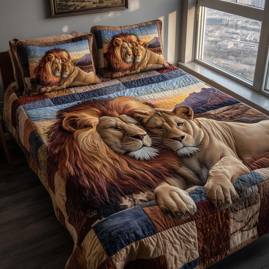 Lovebound Hearts 3-Piece Quilted Bedding Set GFTOTP15819