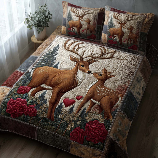 Lovebound Hearts 3-Piece Quilted Bedding Set GFTOTP15820