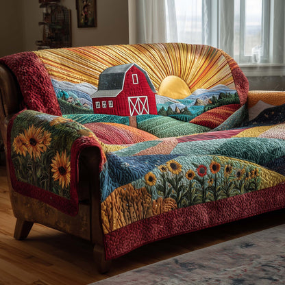 Sunlit Homestead Quilted Sofa Cover GFTOTP15867