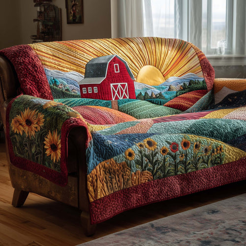 Sunlit Homestead Quilted Sofa Cover GFTOTP15867