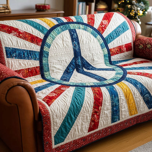 Sunny Harmony Quilted Sofa Cover GFTOTP15877