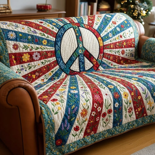 Sunny Harmony Quilted Sofa Cover GFTOTP15878