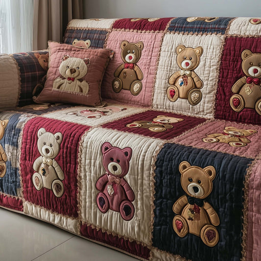 Plush Friend Quilted Sofa Cover GFTOTP15890