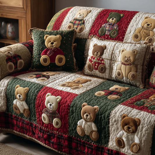 Plush Friend Quilted Sofa Cover GFTOTP15891