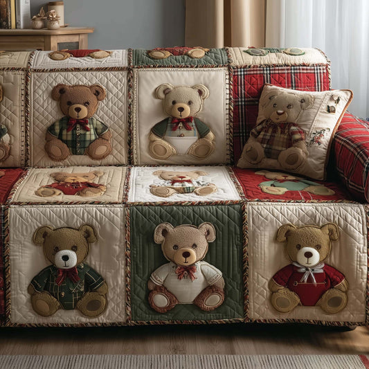 Plush Friend Quilted Sofa Cover GFTOTP15893