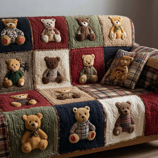 Plush Friend Quilted Sofa Cover GFTOTP15894