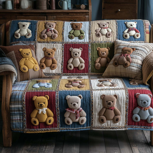 Plush Friend Quilted Sofa Cover GFTOTP15895