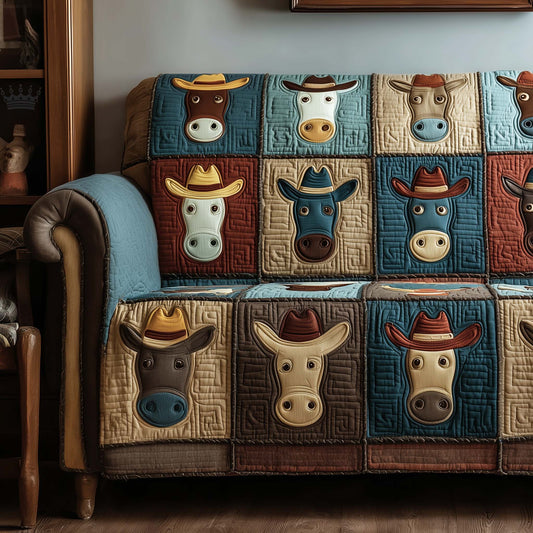 Dusty Hooves Quilted Sofa Cover GFTOTP15898