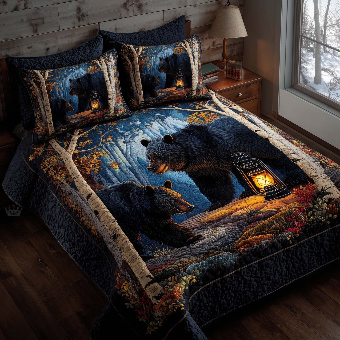 Forest Guardian 3-Piece Quilted Bedding Set GFTOTP15938