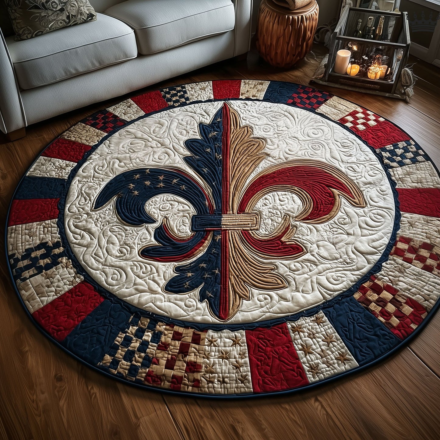 Beaded Revelry Quilted Round Mat GFTOTP15971