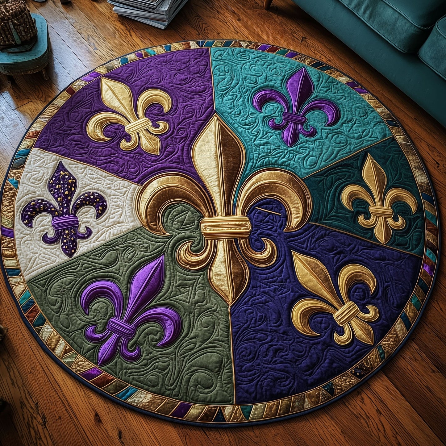 Beaded Revelry Quilted Round Mat GFTOTP15973