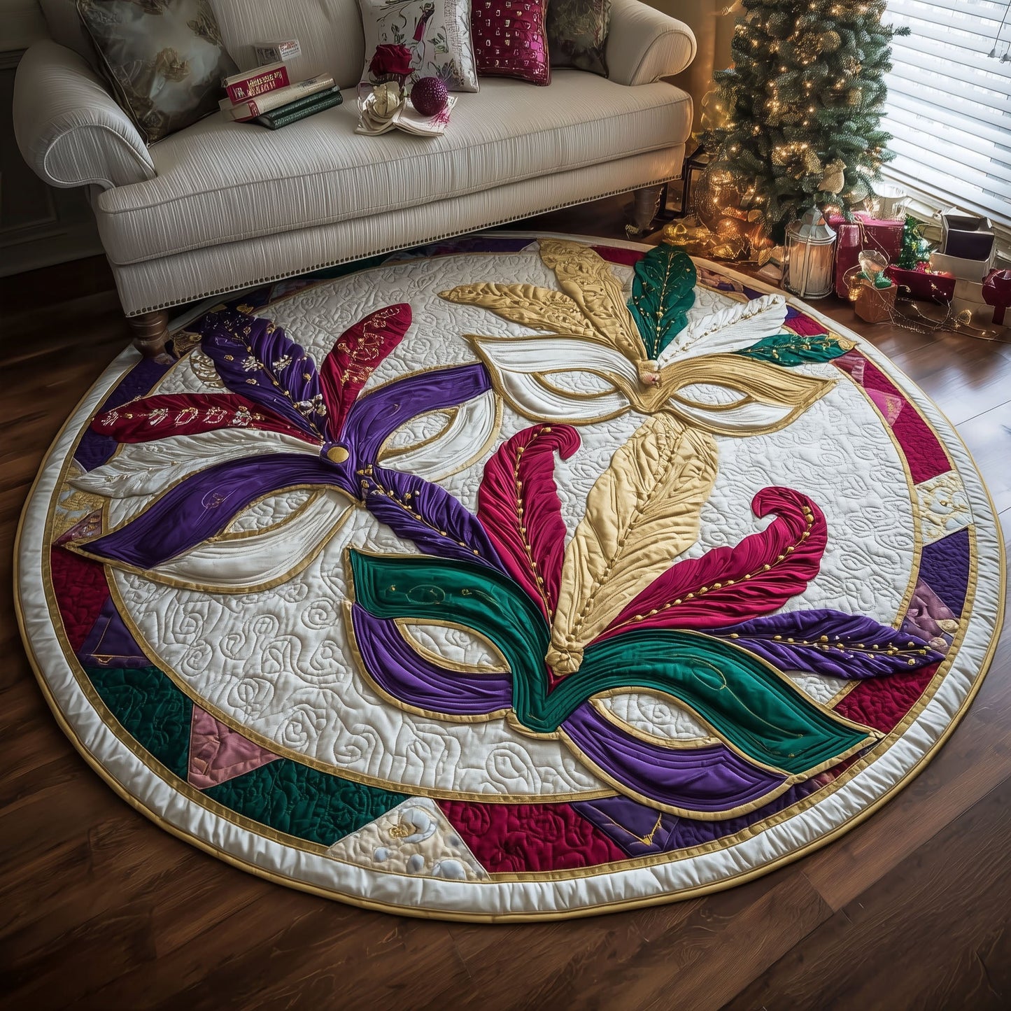 Confetti Royale Quilted Round Mat GFTOTP15975