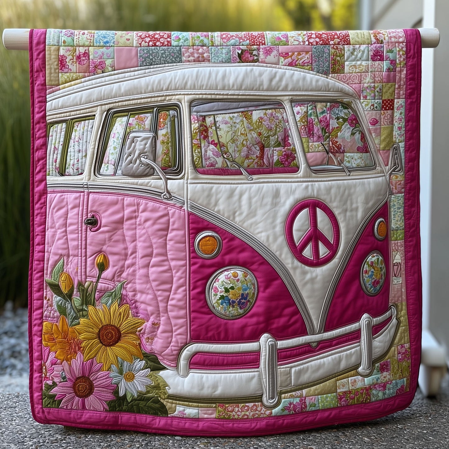 Hippie Van Quilted Blanket GFTOTP15990