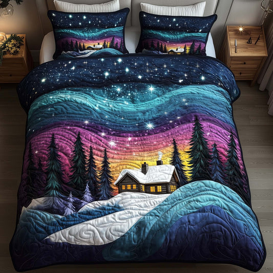Aurora Borealis 3-Piece Quilted Bedding Set GFTOTP16011