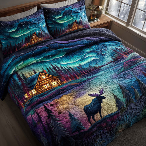 Aurora Borealis 3-Piece Quilted Bedding Set GFTOTP16013