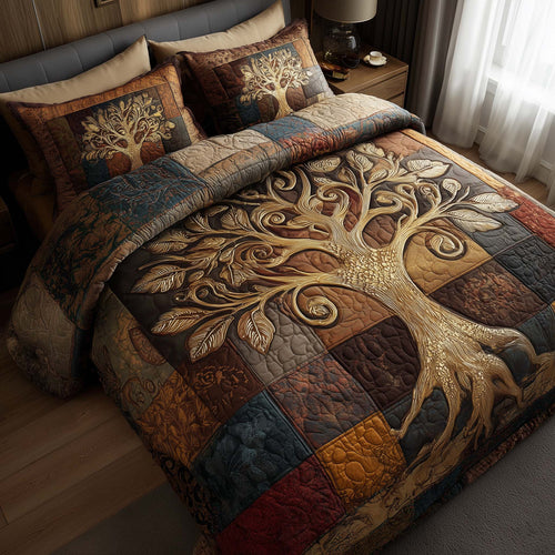 Spirit Trunk 3-Piece Quilted Bedding Set GFTOTP16015