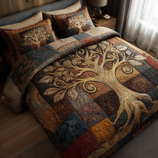 Spirit Trunk 3-Piece Quilted Bedding Set GFTOTP16015