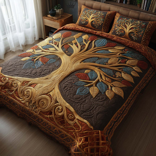 Spirit Trunk 3-Piece Quilted Bedding Set GFTOTP16016