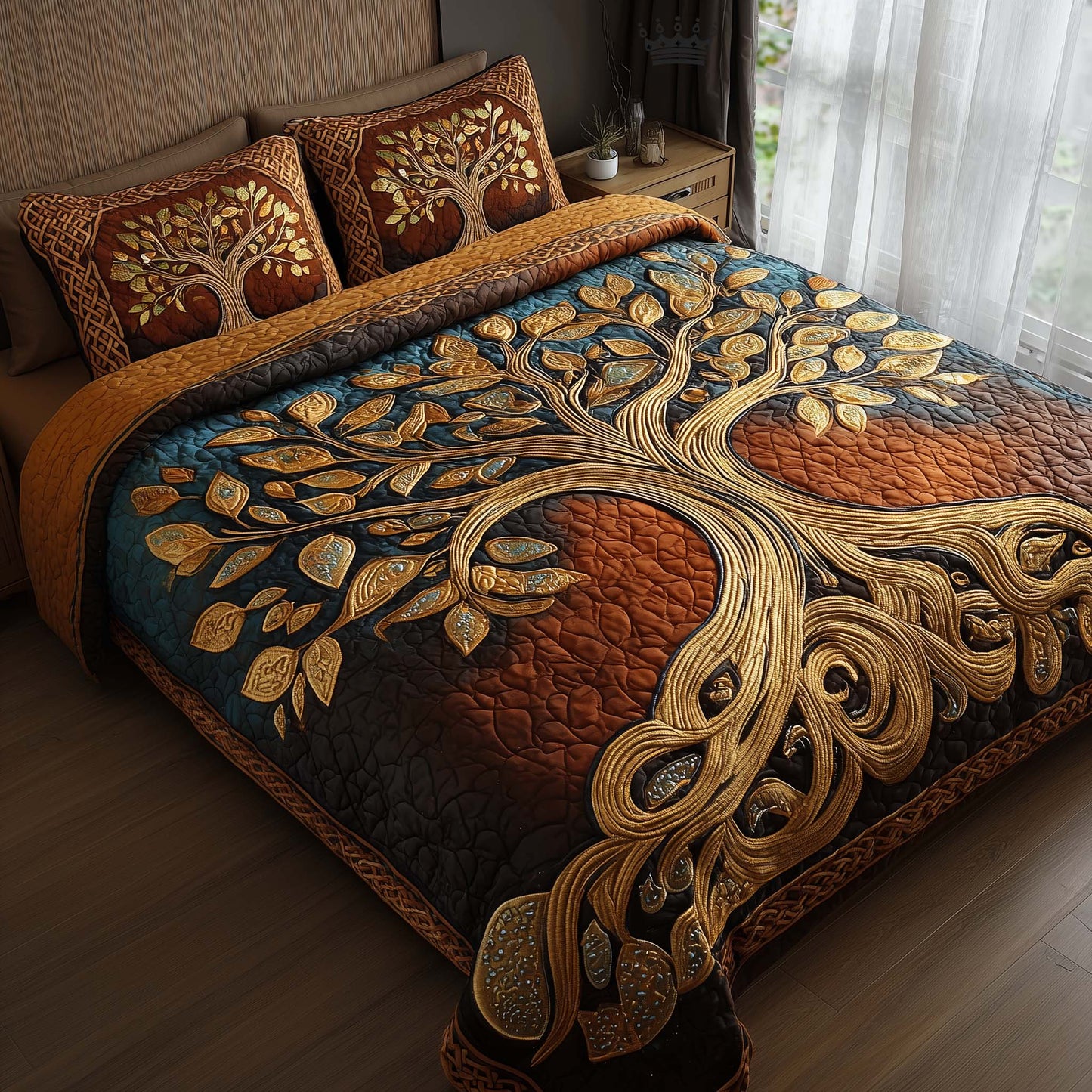 Spirit Trunk 3-Piece Quilted Bedding Set GFTOTP16017