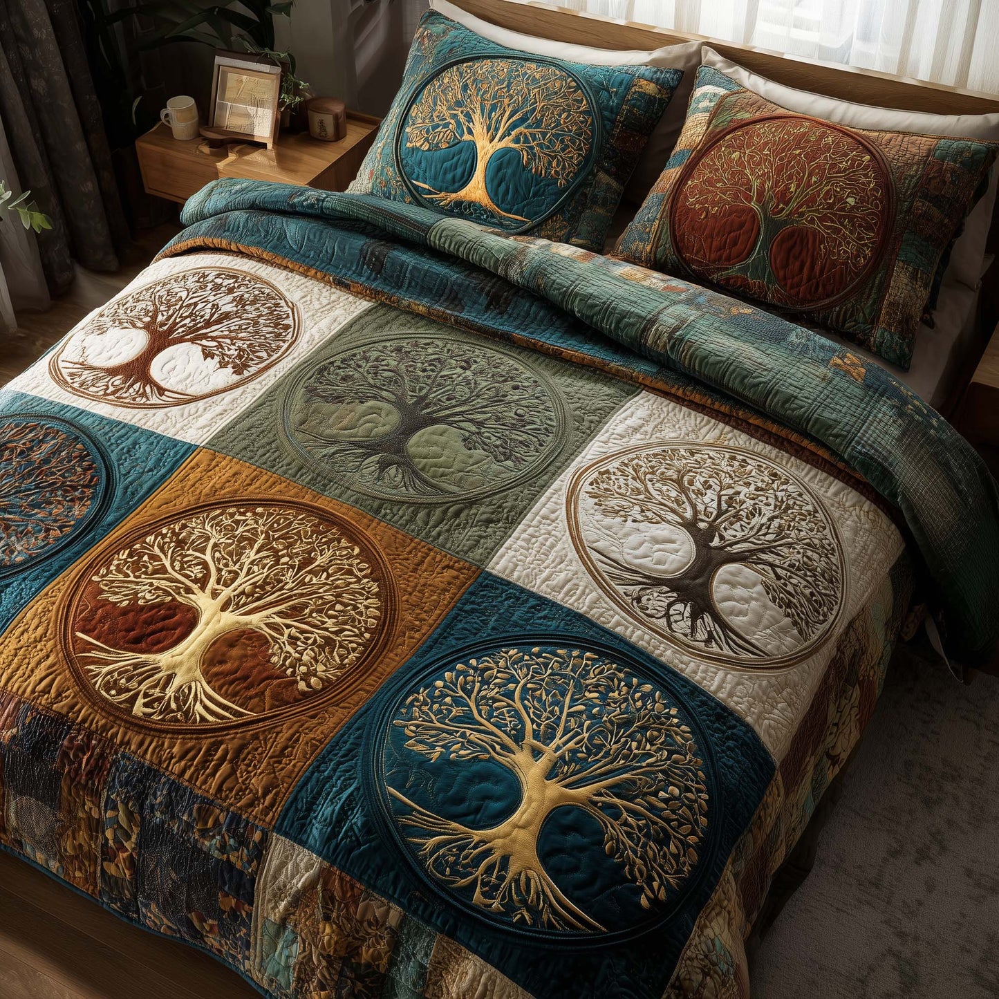 Spirit Trunk 3-Piece Quilted Bedding Set GFTOTP16021