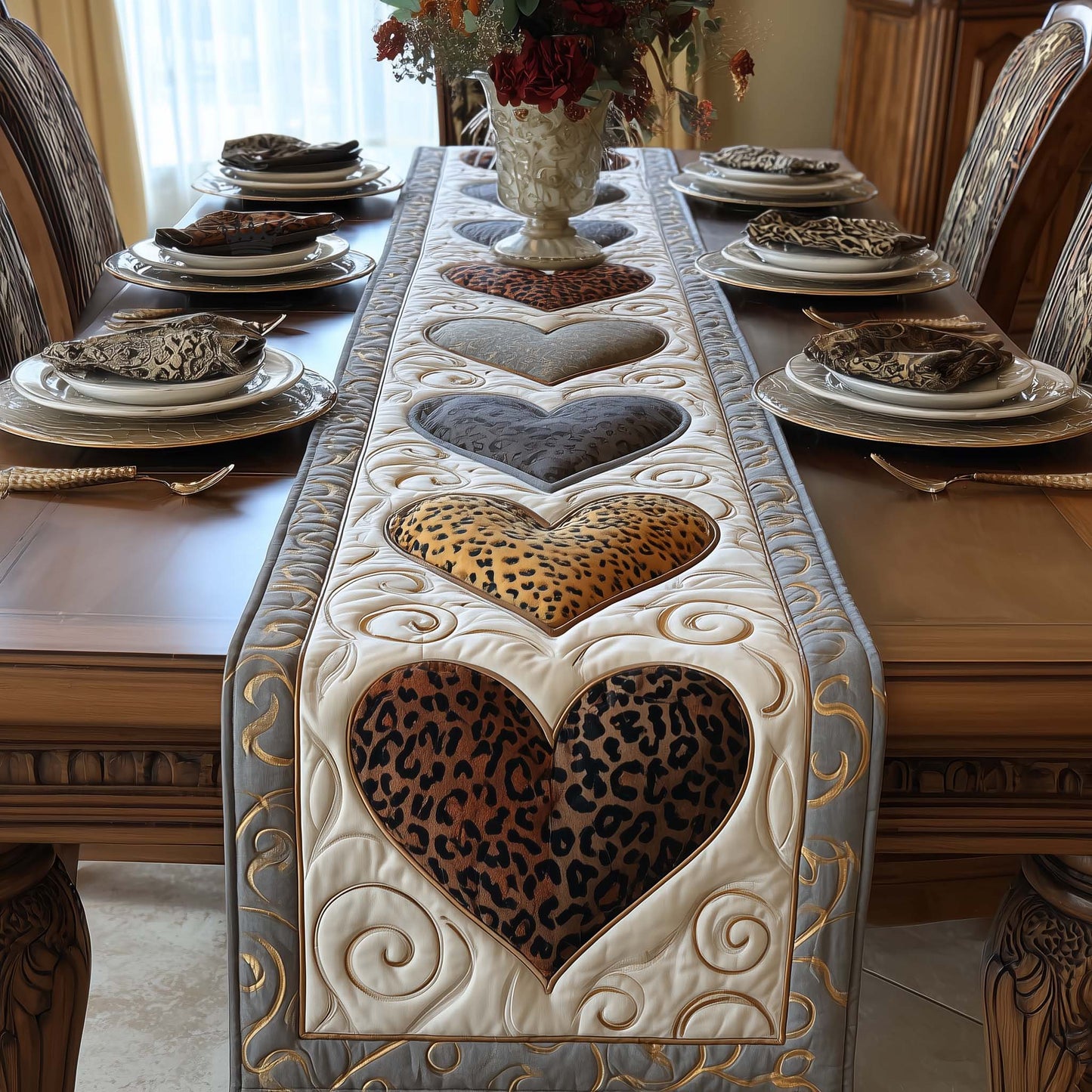 Love Stitches Quilted Table Runner GFTOTP16028