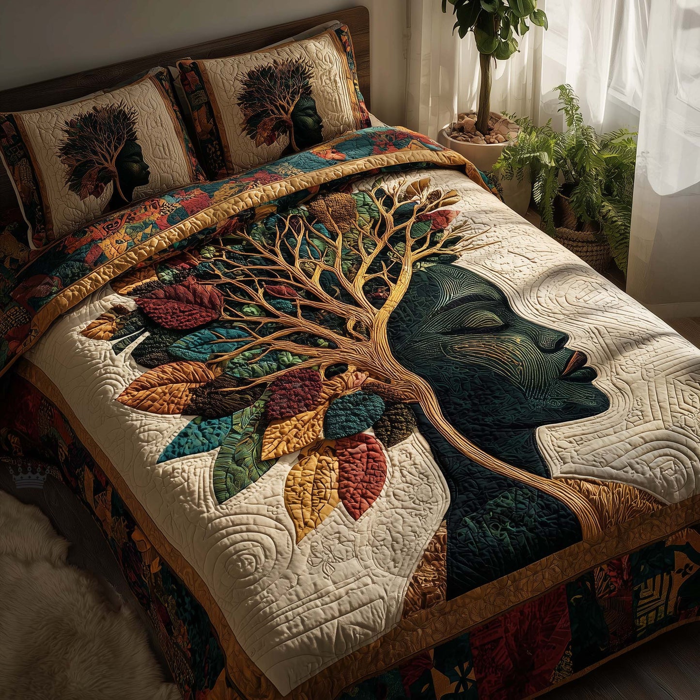 Rich Radiance 3-Piece Quilted Bedding Set GFTOTP16077