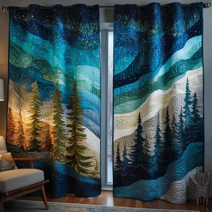 Aurora Borealis Quilted Curtains GFTOTP16079