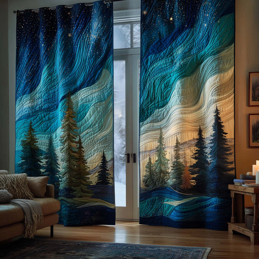 Aurora Borealis Quilted Curtains GFTOTP16091