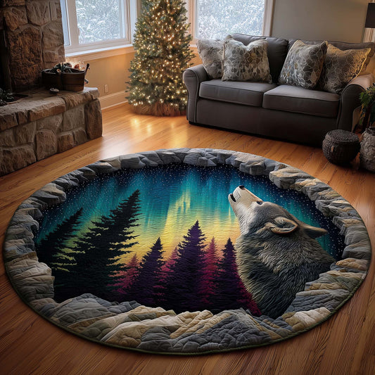 Aurora Borealis Quilted Round Mat GFTOTP16100