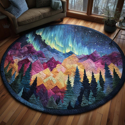 Aurora Borealis Quilted Round Mat GFTOTP16102